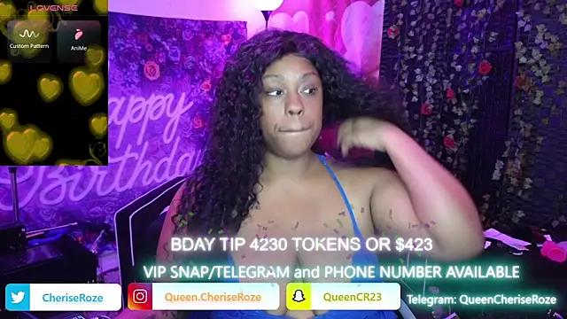 cheriserozequeen from StripChat is Freechat
